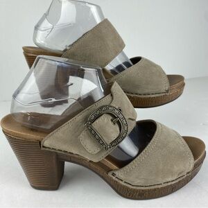 Dansko Taupe Sandals with Buckle